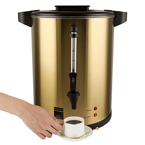 Traditional 100 Cup Coffee Urn Stainless Steel Large Electric Coffee Maker 100 Count Functional