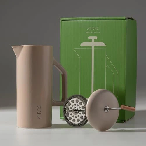 Fast AIRES Ceramic French Press Coffee Maker High-End