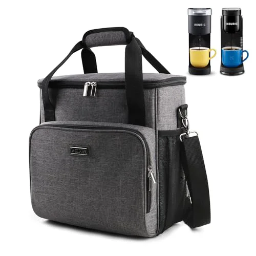 Solid Coffee Maker Travel Bag Compatible with Keurig K Fast