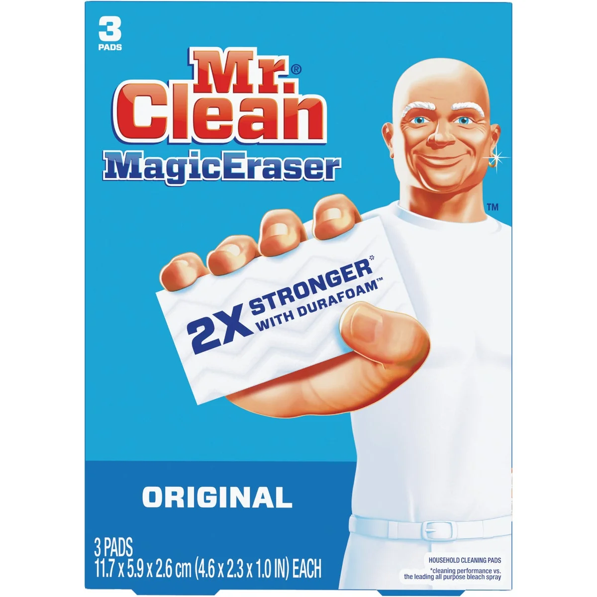 Minimalist Mr. Clean Eraser Cleansing Pad 3-Count Certified