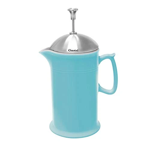 Expertly Made Stoneware French Press with Stainless Steel Plunger and Lid Professional