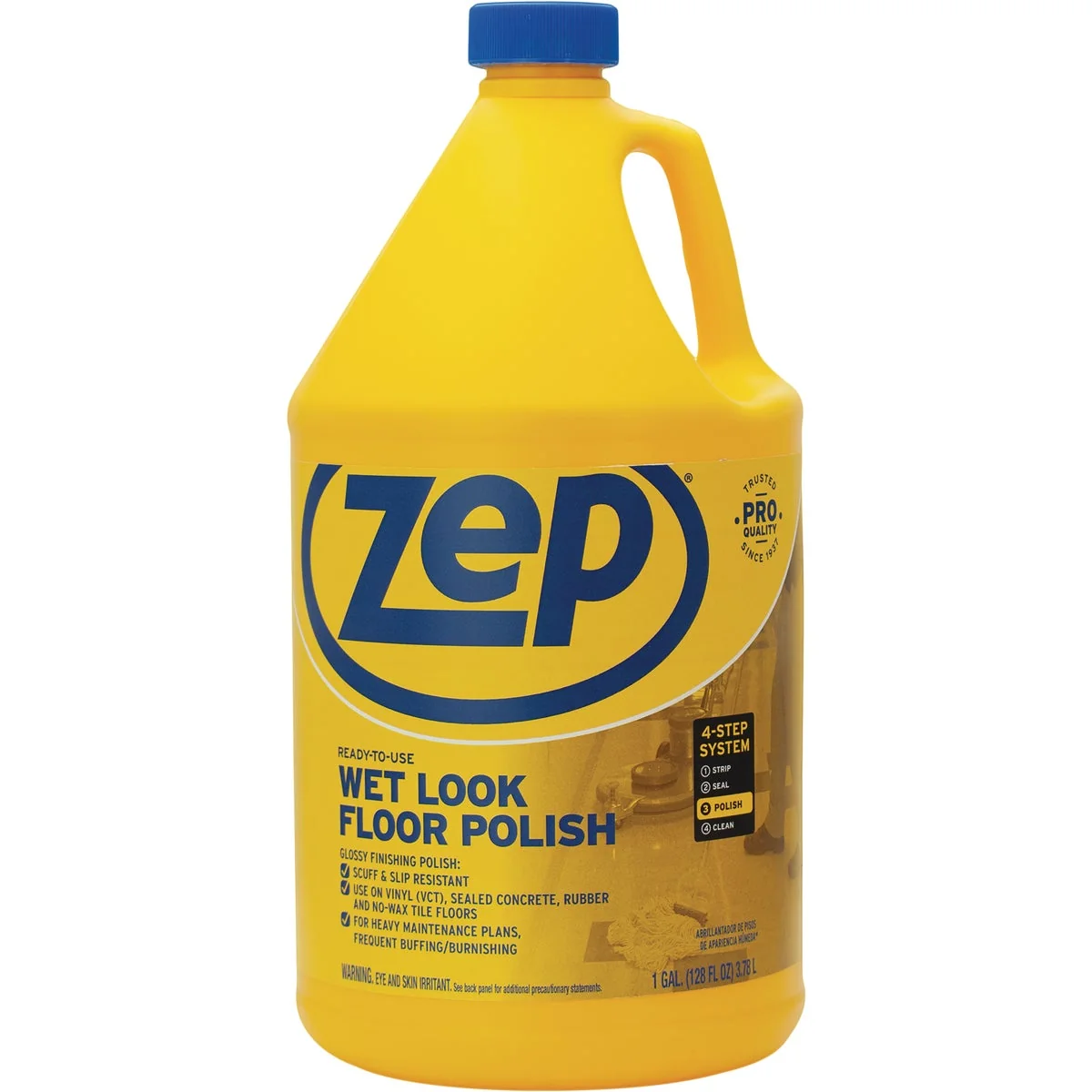 Breathable Zep 1 Gal. Wet Look Vinyl Floor Polish Safe