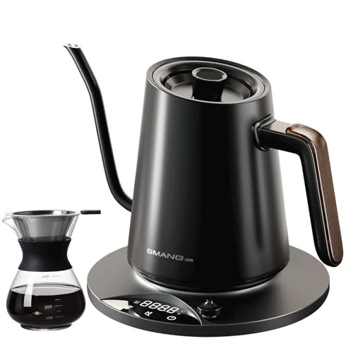 Dependable Electric Kettles Gooseneck Electric Kettle with 1°F Precision Temp Control Fast Boiling Pour Over Coffee Tea Kettle Secure