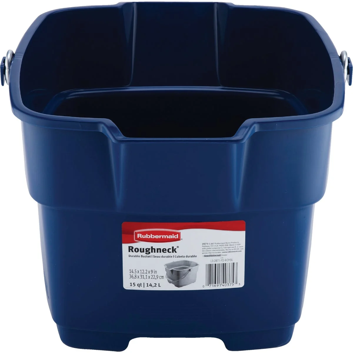 High-Quality Rubbermaid Roughneck 15 Qt. Blue Bucket Easy-to-Use