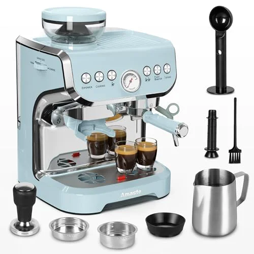 Breathable Espresso Machine with Grinder and Steam Wand Reliable