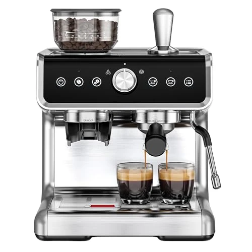 Professional Espresso Machine with Grinder and Milk Frother First-Class