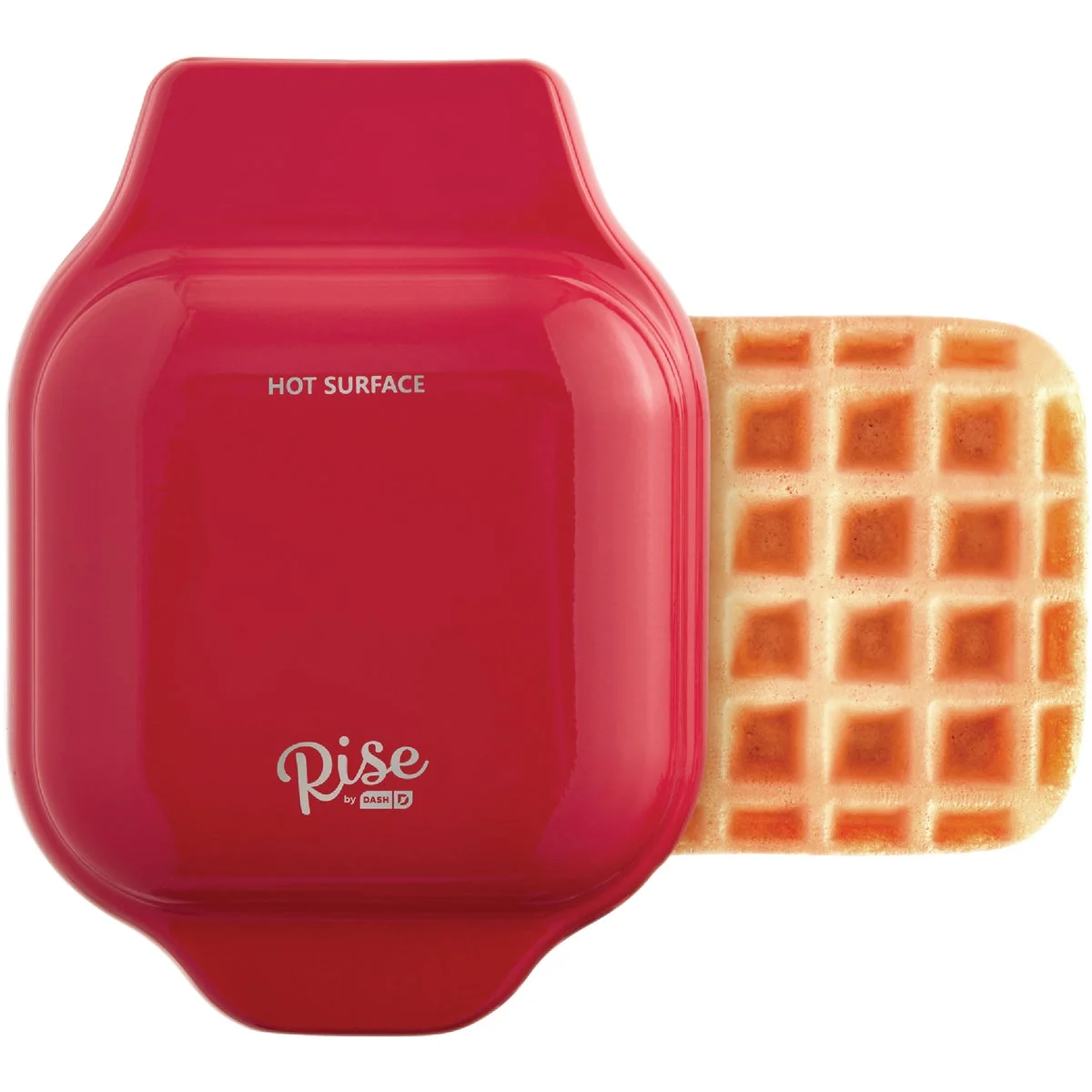 Top-Quality Rise by Dash 4 In. Red Mini Waffle Maker Sophisticated