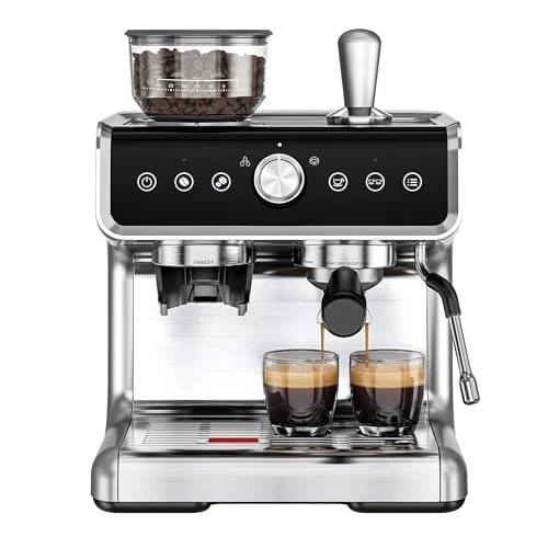 Clean 20 Bar Espresso Machine with Grinder and Milk Frother Exceptional