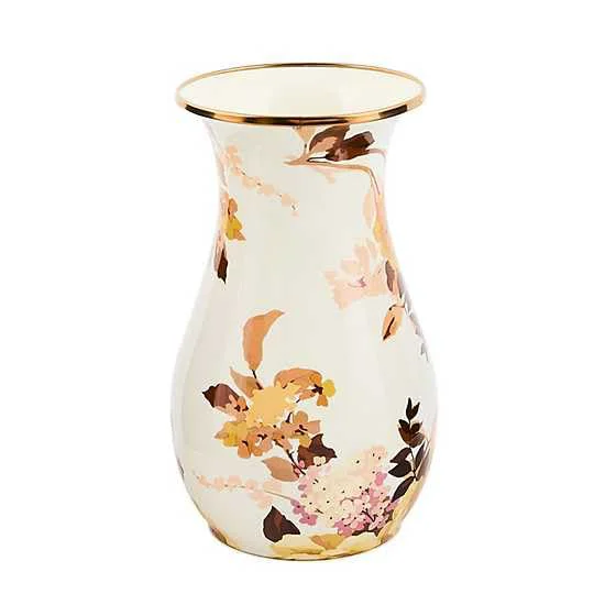 Authentic Enamel Tall Vase Expertly Made