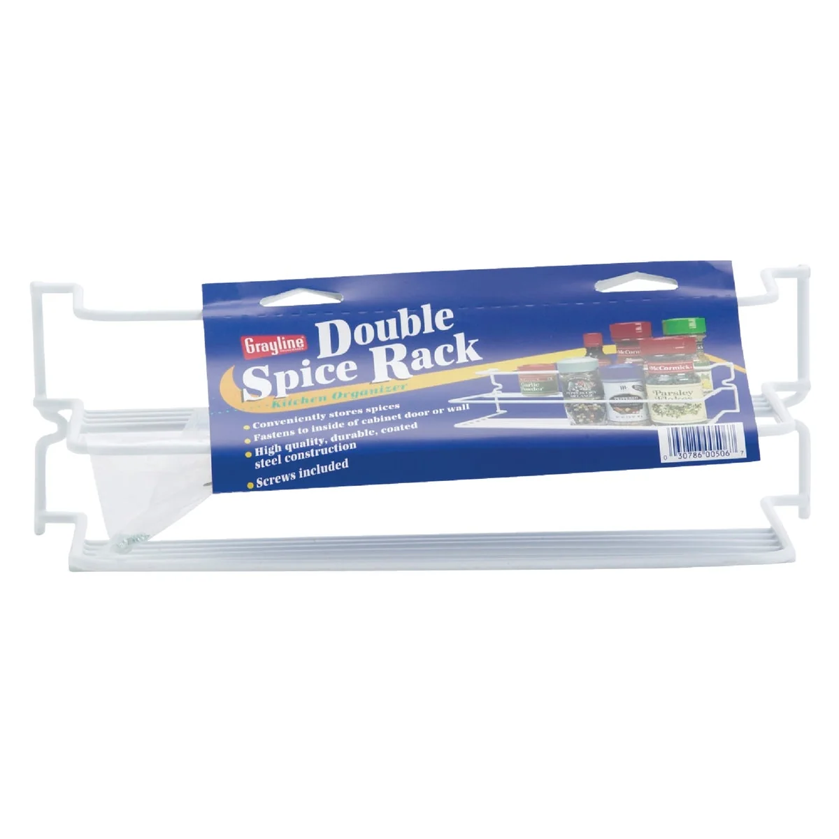 Refined Grayline White Double Spice Rack Exclusive