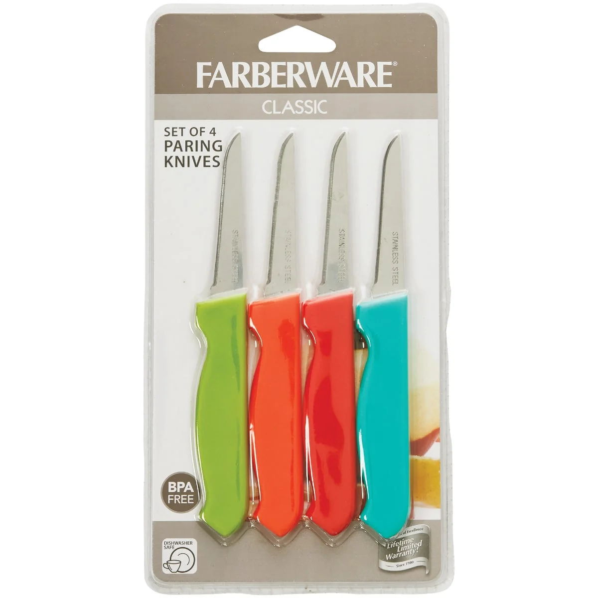 Stylish Farberware Classic Paring Knife Set 4-Piece Comfortable