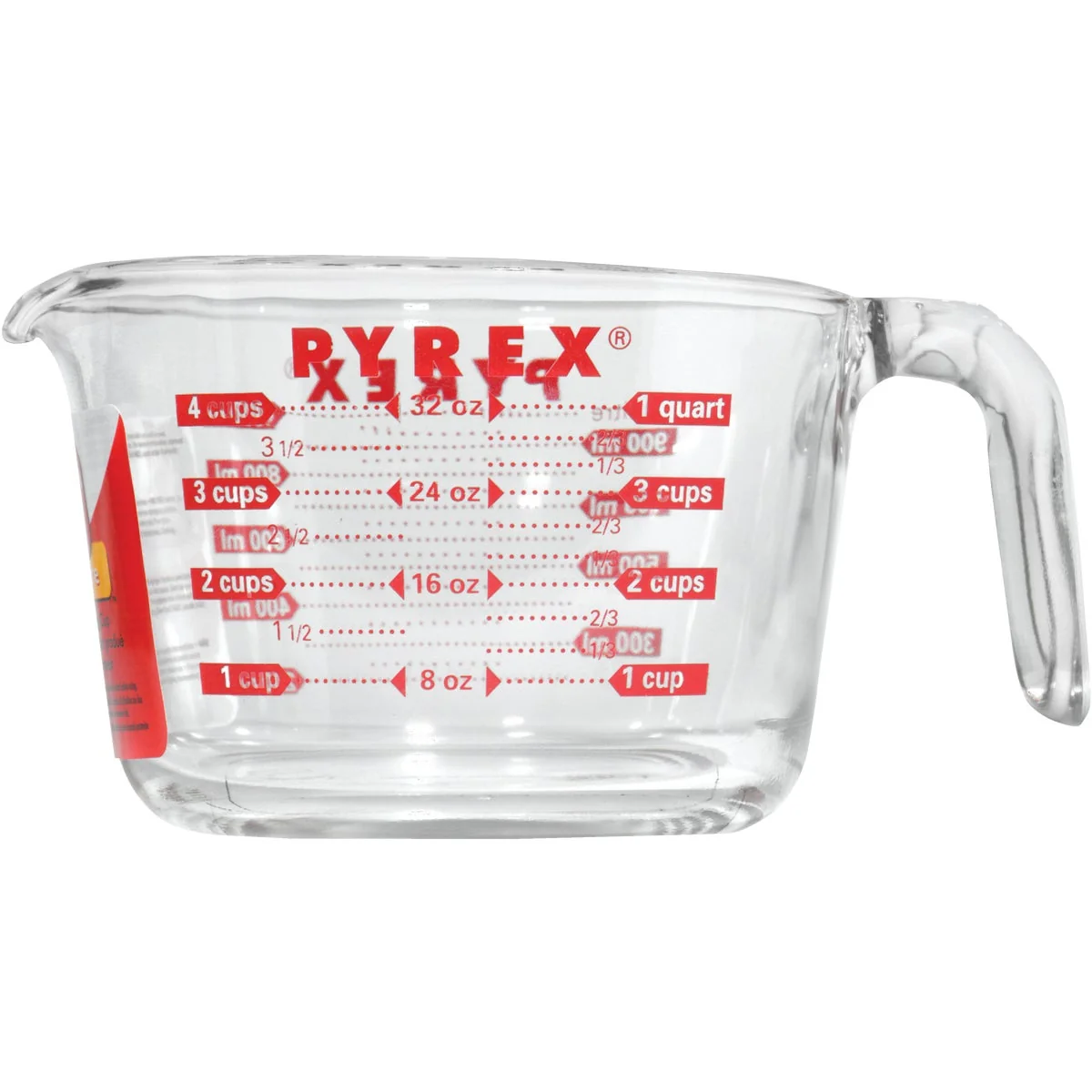 User-Friendly Pyrex Prepware 4 Cup Clear Glass Measuring Cup Expertly Made