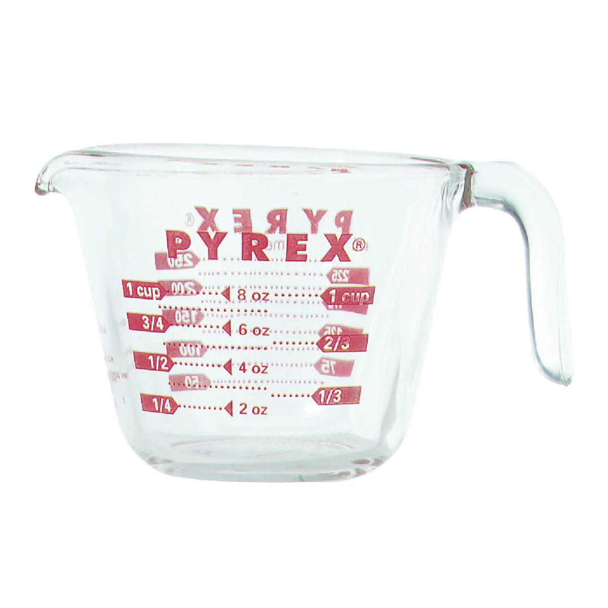 Premium Material Pyrex Prepware 1 Cup Clear Glass Measuring Cup Minimalist