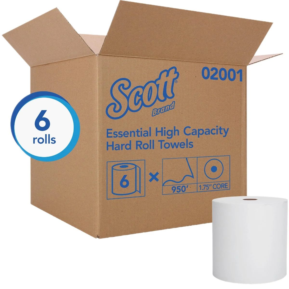 Advanced Scott Essential Hard Roll Paper Towel 6-Roll Relaxed