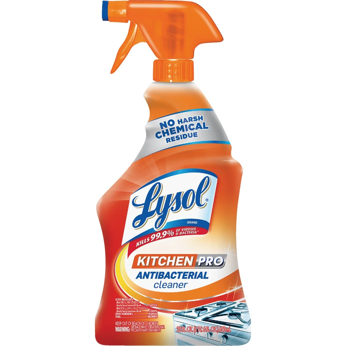 Minimalist Lysol 22 Oz. Pro Antibacterial Liquid Citrus Kitchen Cleaner Reusable