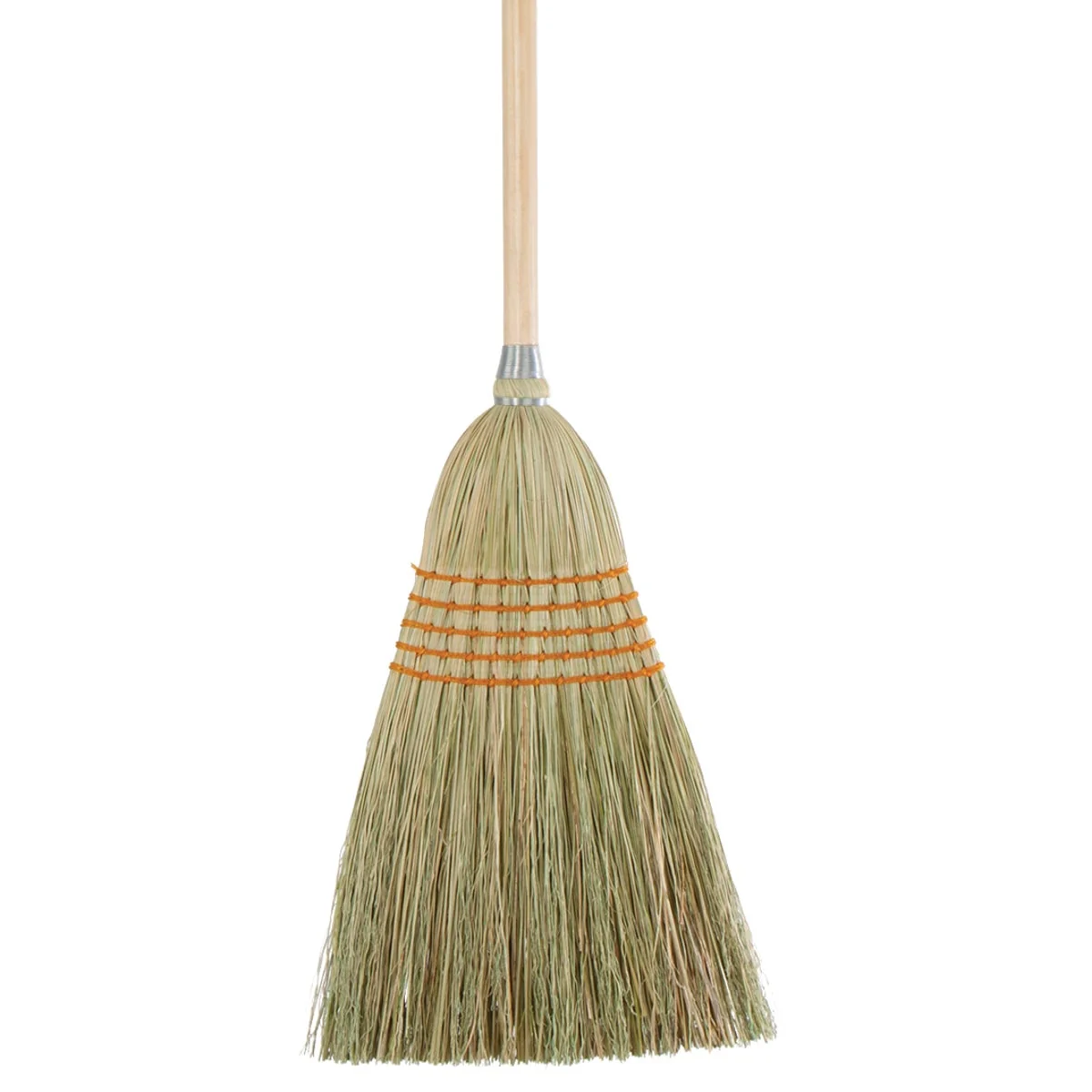 Durable 11.5 In. W. x 42 In. L. Natural Wood Handle Lightweight House Corn Broom First-Class