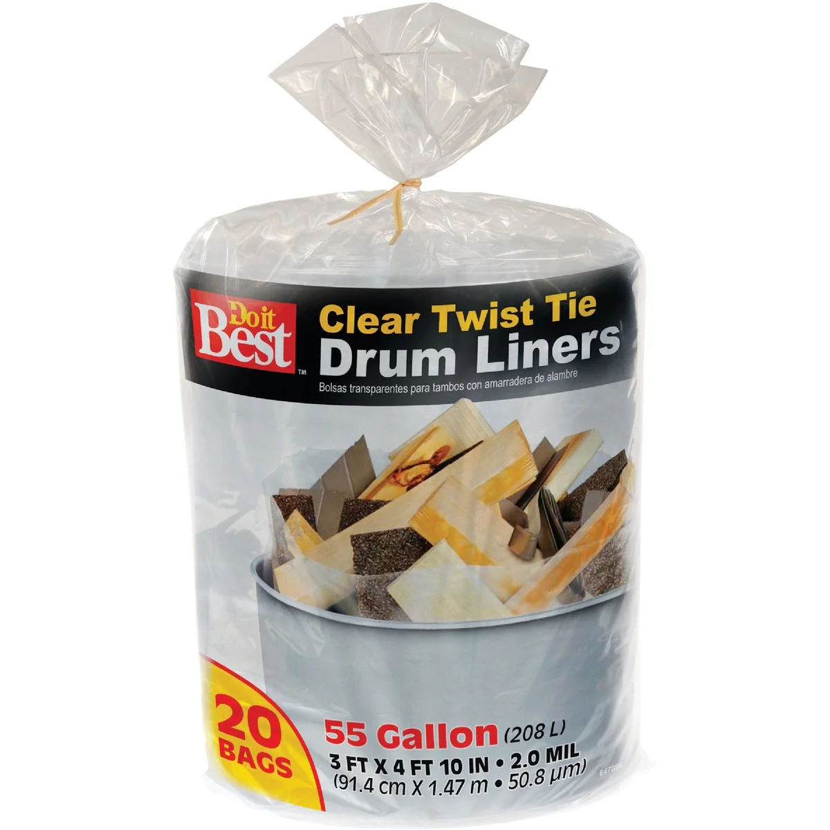 Long-Lasting Do it 55 Gal. Clear Drum Liner 20-Count Innovative