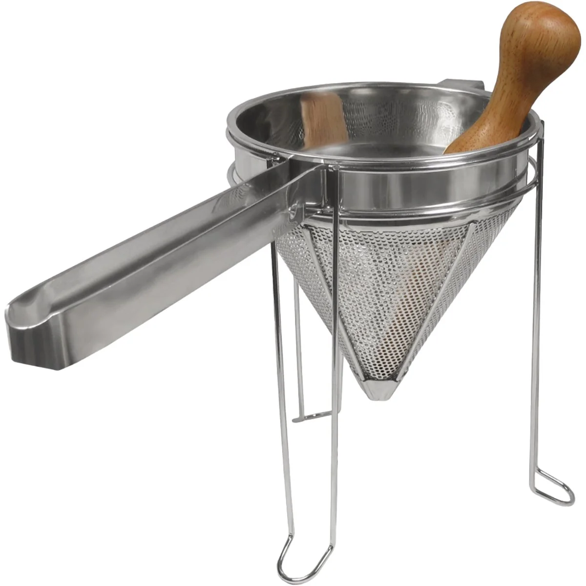 Effective Weston Stainless Steel Cone Strainer Pestle Set Recyclable