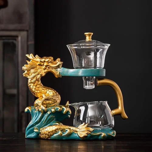 Exclusive Glass Teapot with Infuser Semi Automatic Tea Set Kungfu Teapot Relaxed