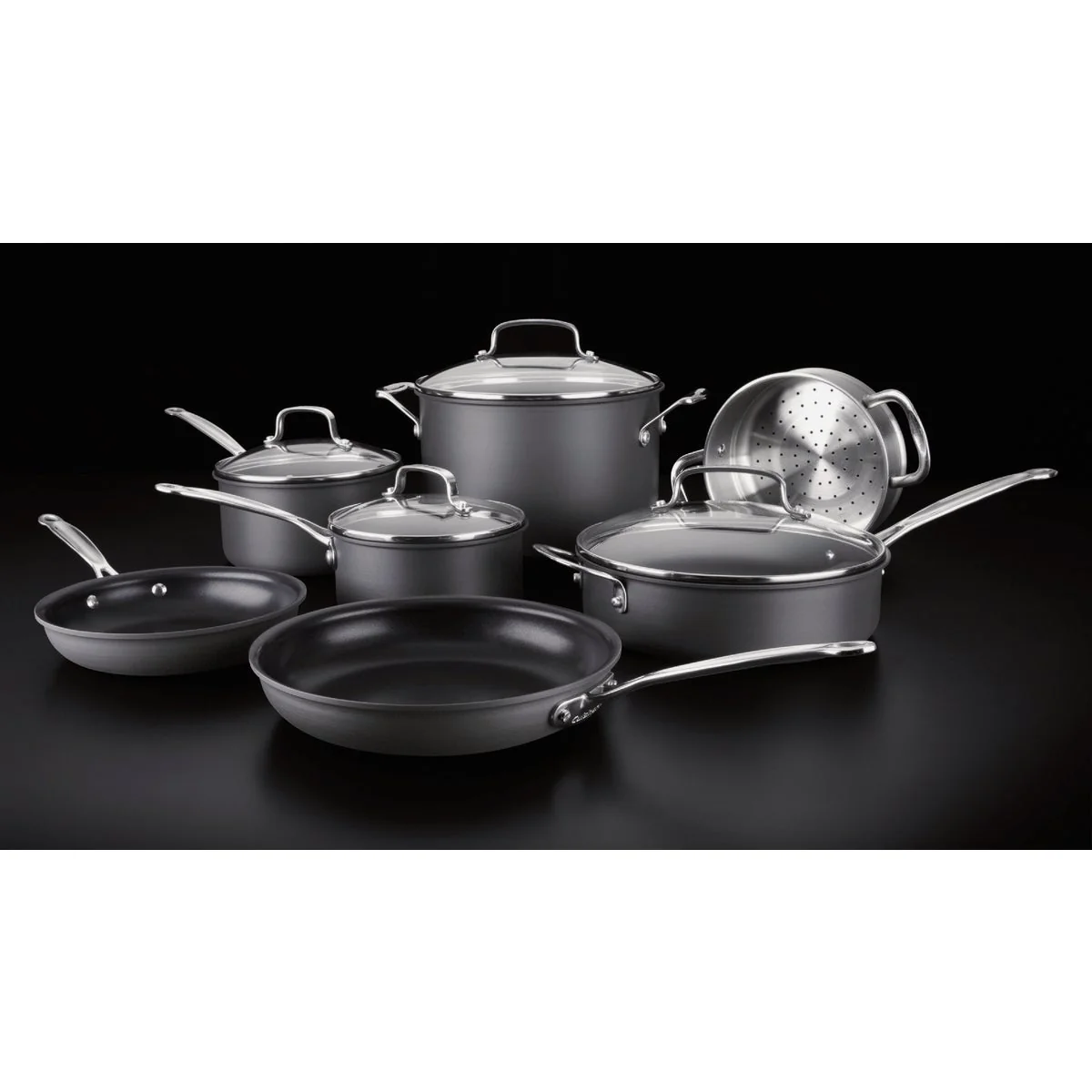 Consistent Cuisinart Chef's Classic Anodized Nonstick Cookware Set 11-Piece High-End