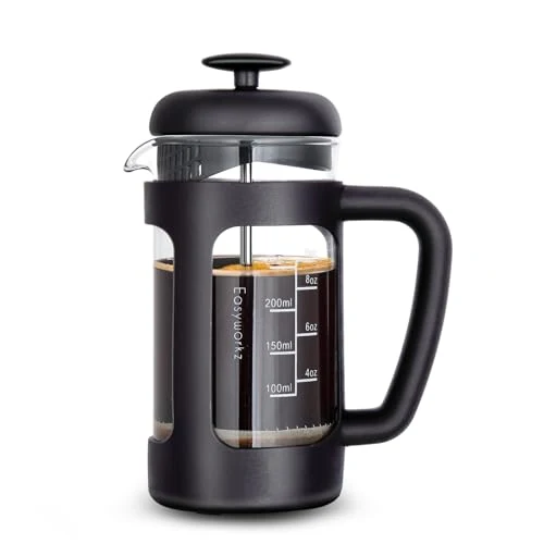 Trendy French Press 12 oz Coffee Tea Maker with Borosilicate Glass Eco-Friendly