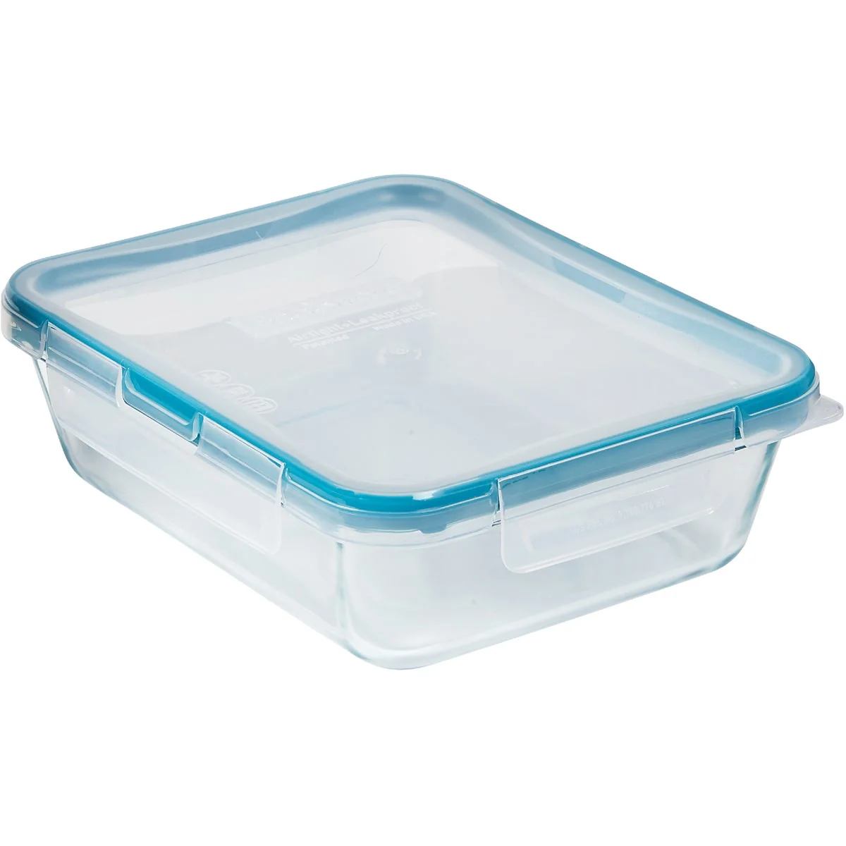 Enhanced Snapware Total Solution 6-Cup Rectangle Pyrex Glass Storage Container with Lid Durable