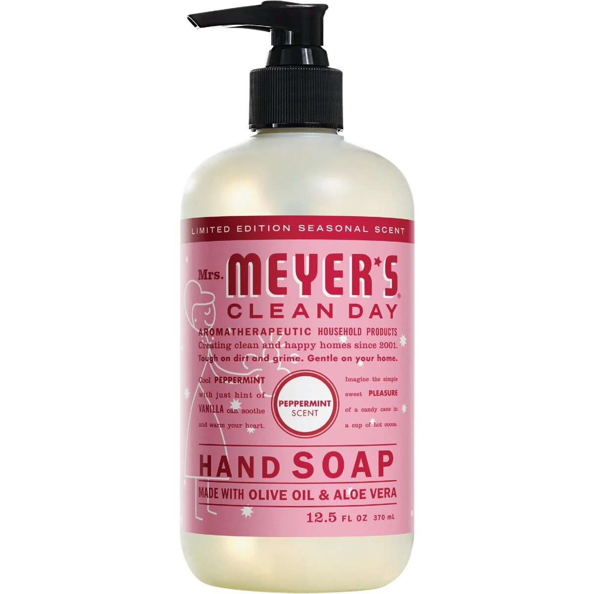Reusable Mrs. Meyer's Clean Day 12.5 Oz. Peppermint Liquid Hand Soap Dependable