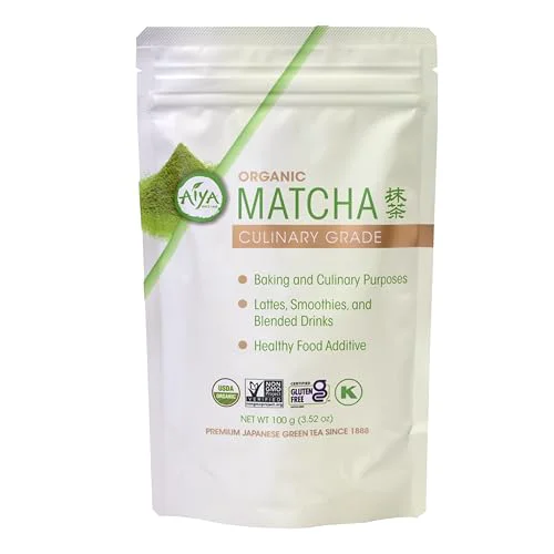 Optimized Aiya USDA Organic Culinary Grade Matcha Green Tea Powder 3.5 Ounce Proven