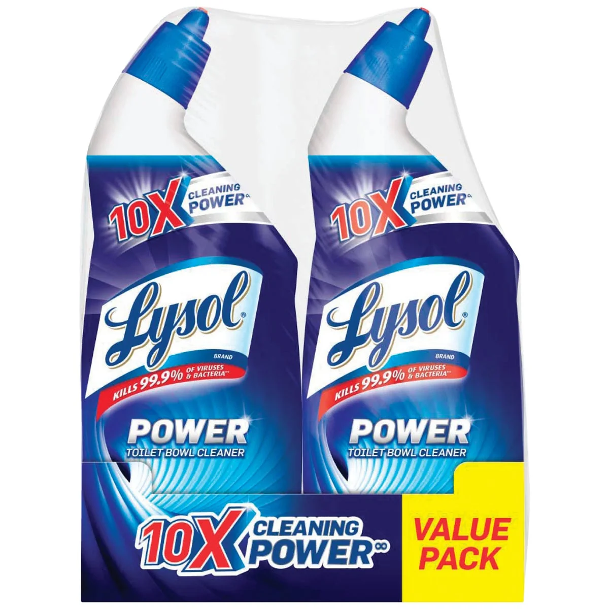 Healthy Lysol Power Toilet Bowl Cleaner 2-Pack Soft