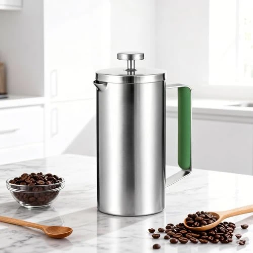 Smart Stainless Steel French Press Coffee Maker 21OZ Specialty