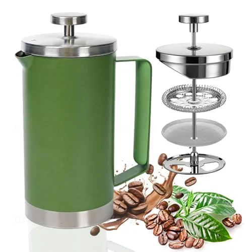 Consistent Stainless Steel French Press Coffee Maker 21OZ Unique