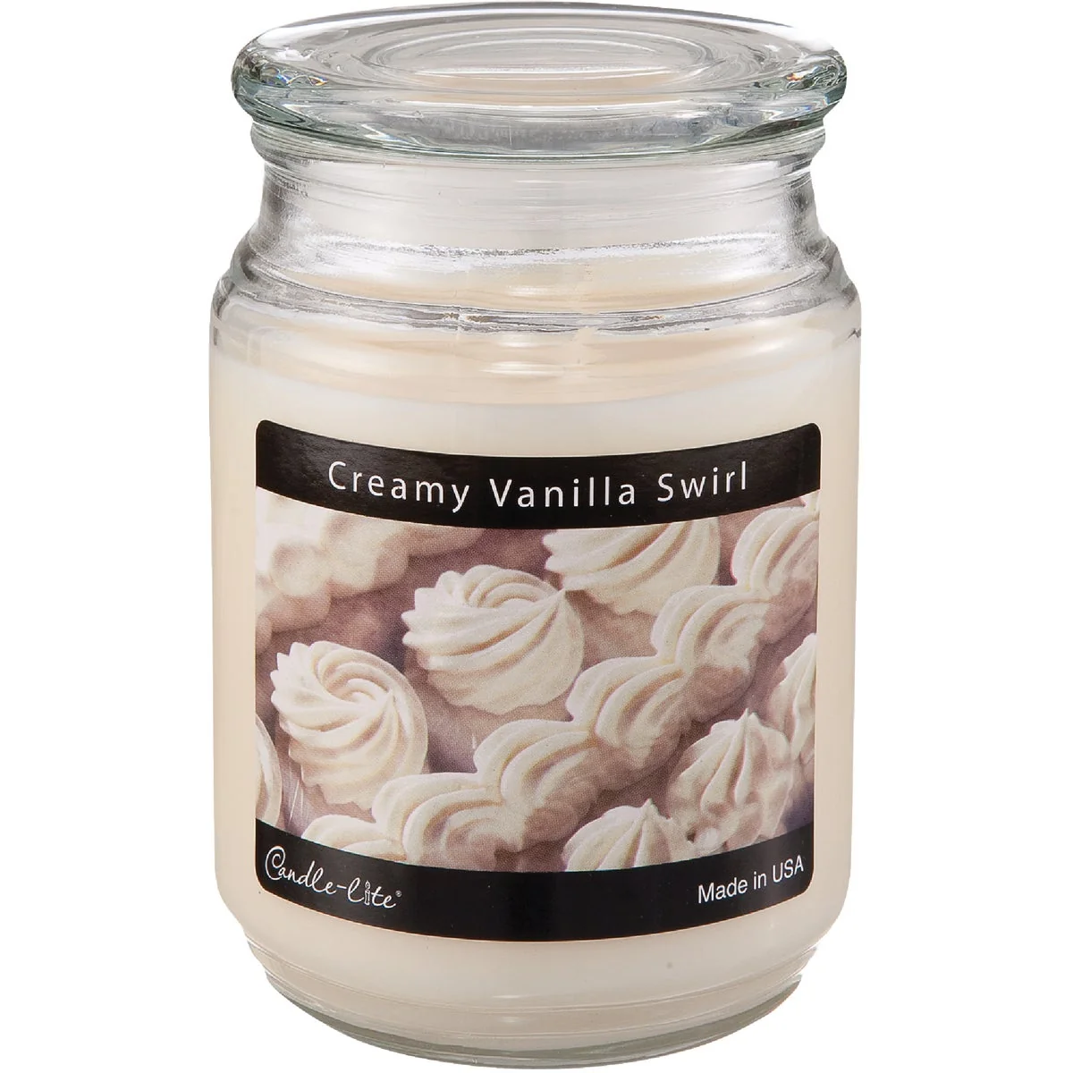 Soft Candle-Lite Everyday 18 Oz. Creamy Vanilla Swirl Jar Candle Outstanding