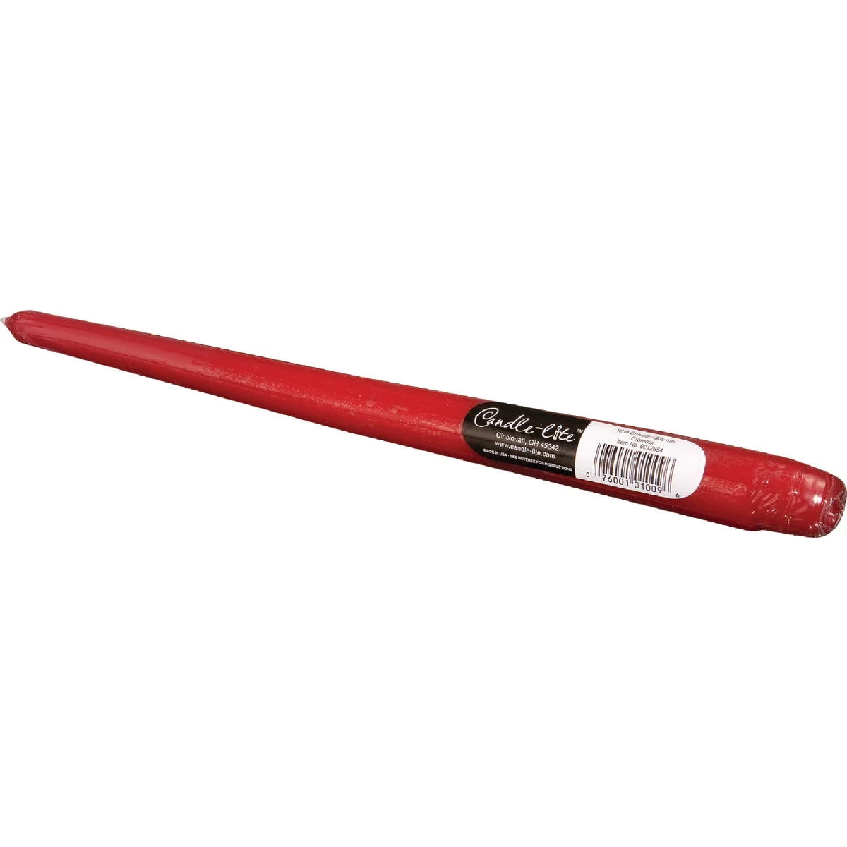 Quality Candle-lite 12 In. Crimson Taper Candle Modern