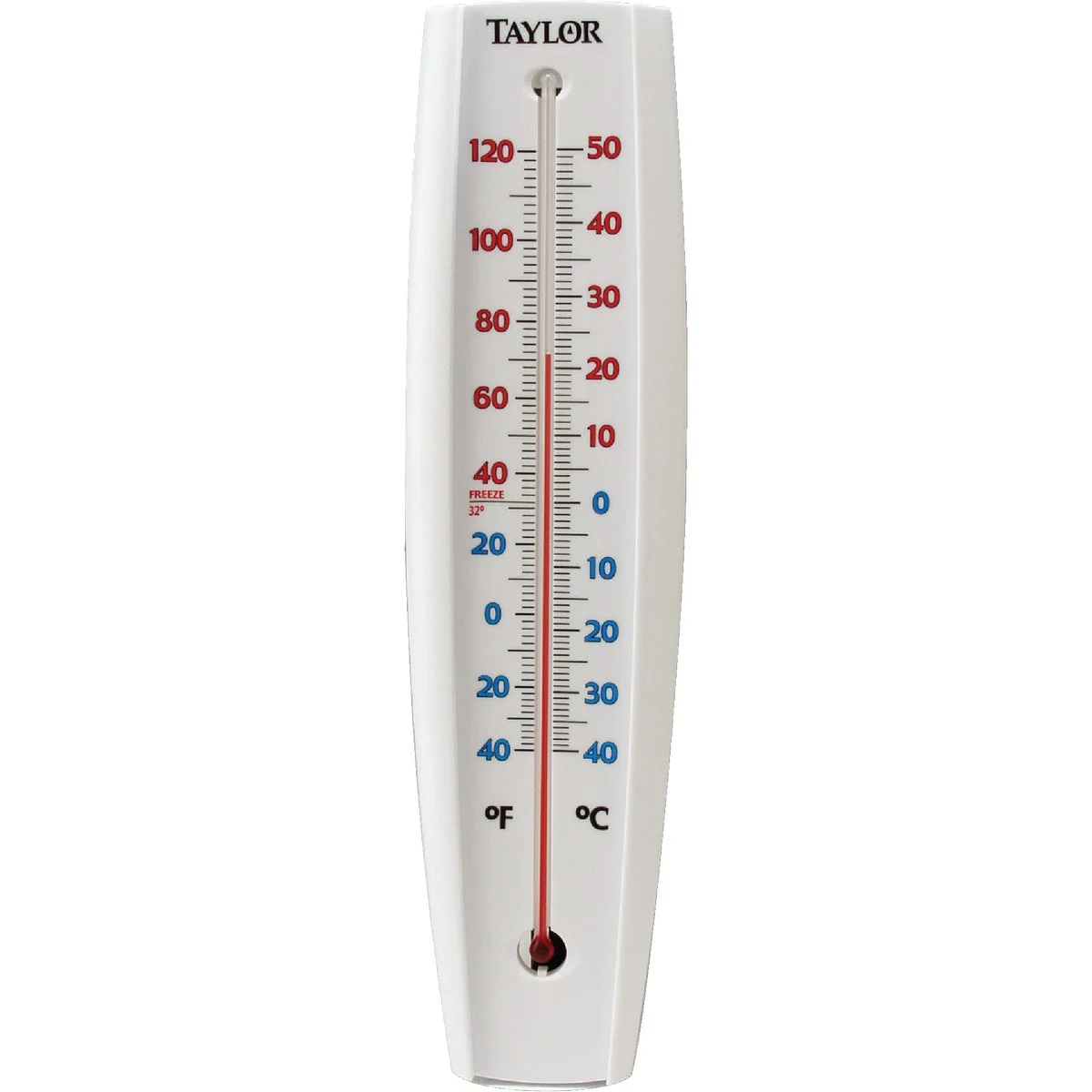 Genuine Taylor 3-1 4 W x 14-1 2 H Rustproof Tube Indoor Outdoor Thermometer Soft