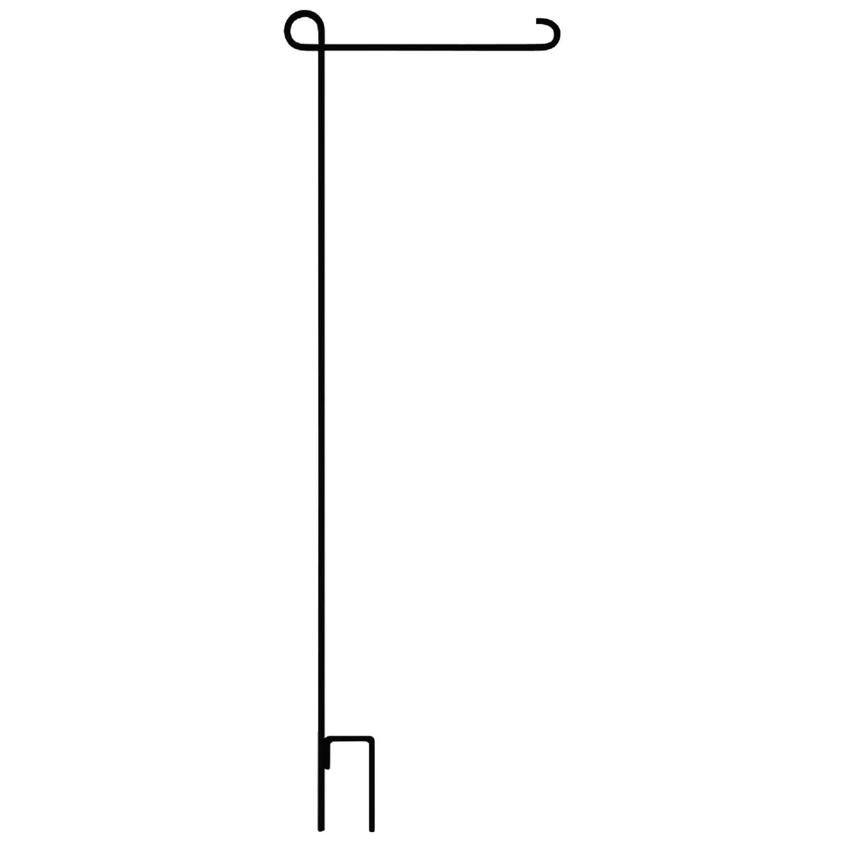 Fast Evergreen 44 In. Black Metal Garden Flag Holder Consistent