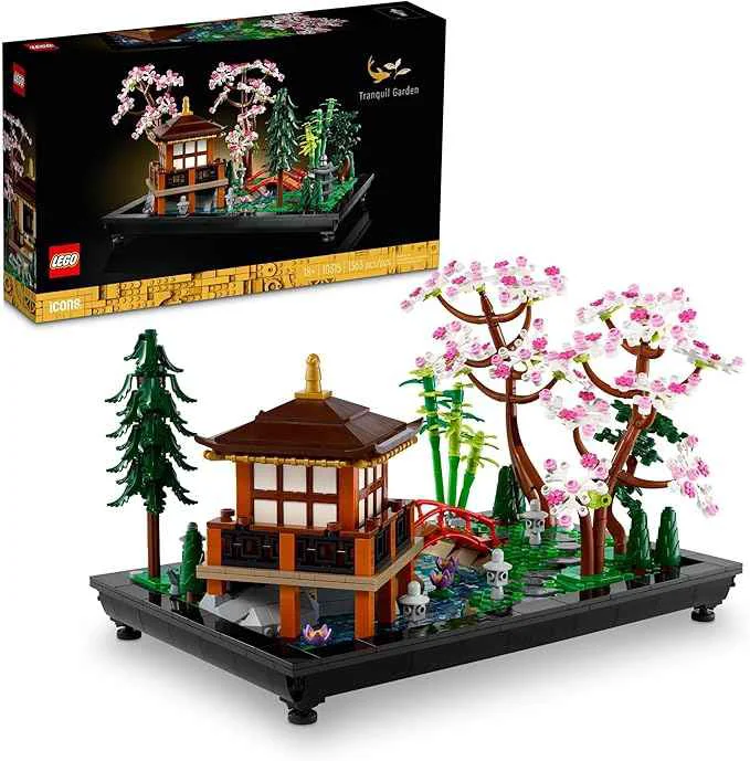 Elite LEGO Icons Tranquil Garden Building Set - Detailed Japanese Zen Garden DIY Kit for Adults Ages 18 - Gift for Birthday - Building Block Set for Home Decor - 10315 Trusted