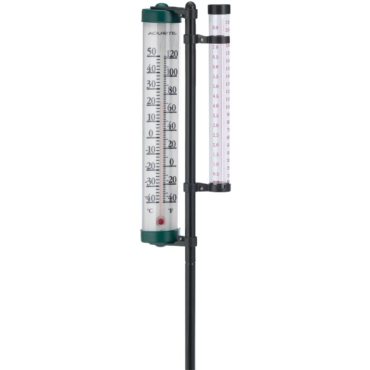 World-Class Acu-Rite 4 In. Rain Gauge Thermometer Combo Eco-Friendly