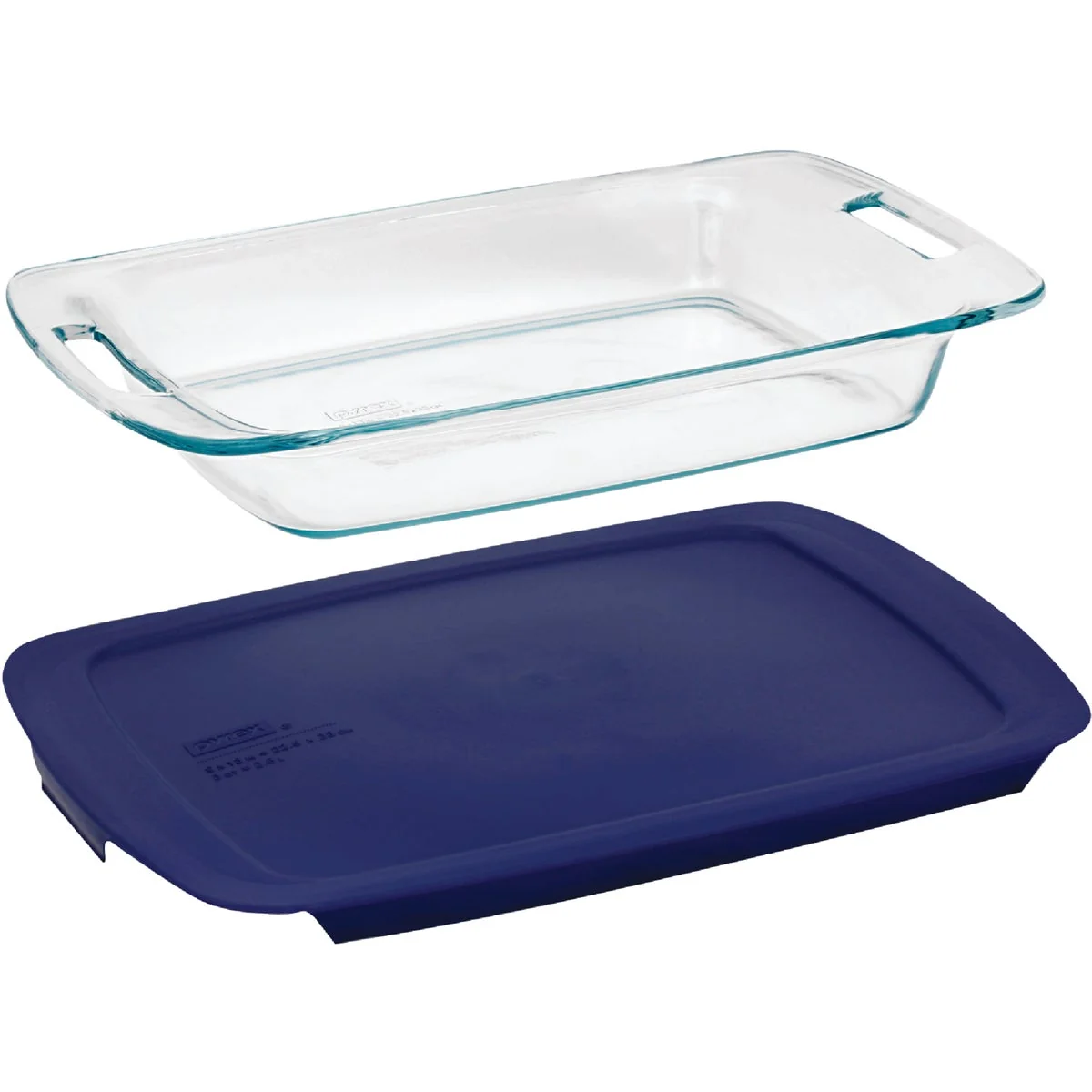 Outstanding Pyrex Easy Grab 3 Qt. Glass Oblong Baking Dish with Lid Efficient