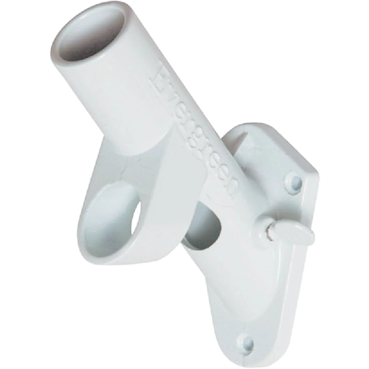 Quality Evergreen 2-Position 1 In. Cast Iron White Flag Pole Bracket Carefully Designed