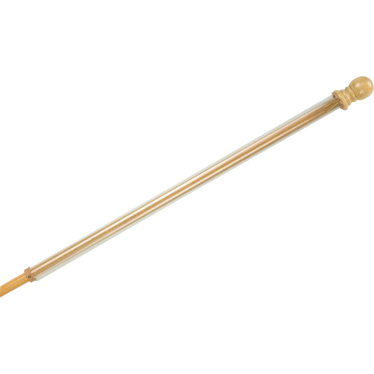 Sustainable Evergreen 56 In. x 1 In. Wood Anti-Wrap Flag Pole Sophisticated