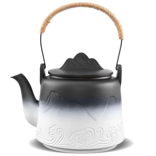 Eco-Friendly Ceramic Teapot with Infuser Soft