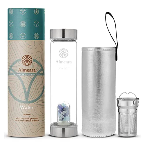 Top-Quality Crystal Water Bottle with Lapis Lazuli Crafted