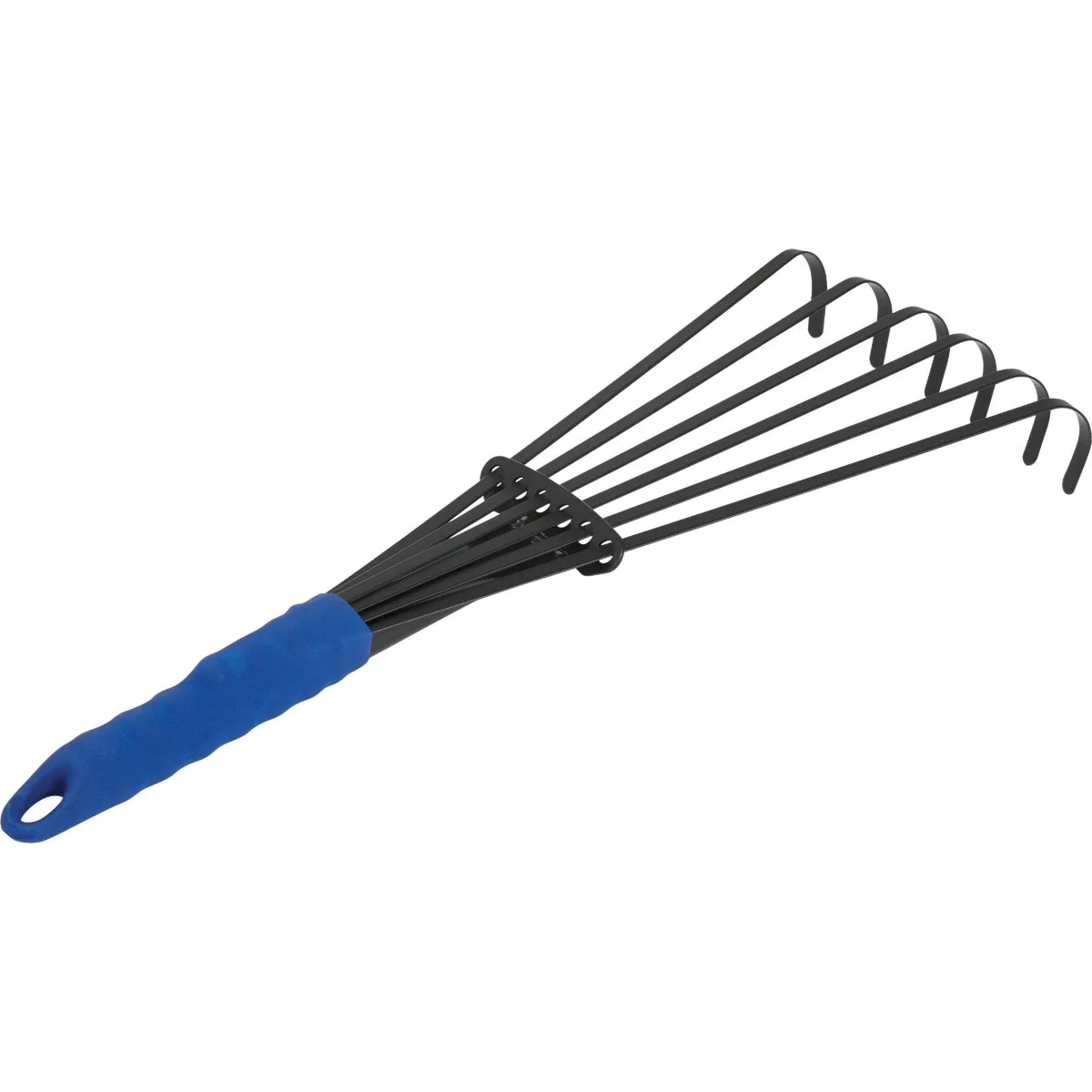 Reusable Garden 7 In. Steel Fan Hand Whisk Garden Rake 6-Tine Premium