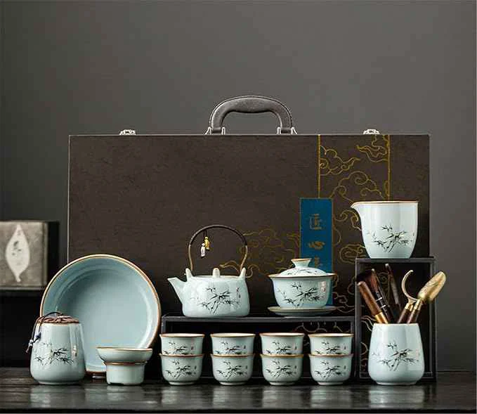 Smooth Kiln Tea Set Complete Brewing Teapot and Cups-suit30 Certified