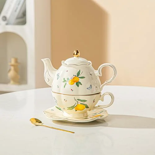 Professional Lemon Teapot Cup Combo Carefully Designed
