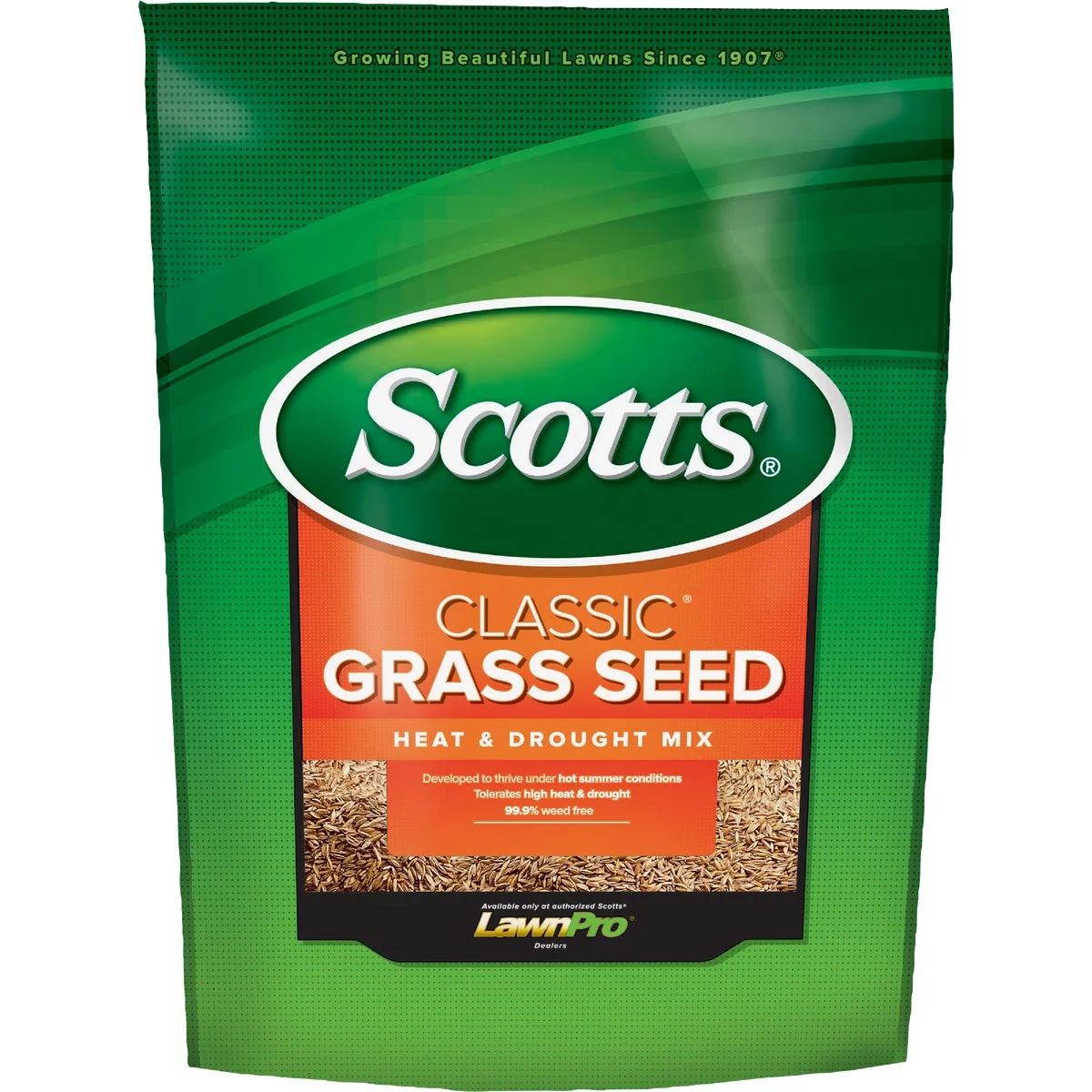 Refined Scotts Classic 3 Lb. 750 Sq. Ft. Coverage Heat Drought Grass Seed User-Friendly