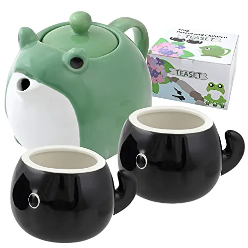Enhanced Frog Teapot Cup Set Durable