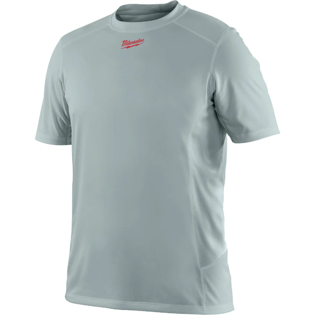 Sophisticated Milwaukee Workskin Medium Gray Short Sleeve Men's Lightweight Performance Shirt Luxury