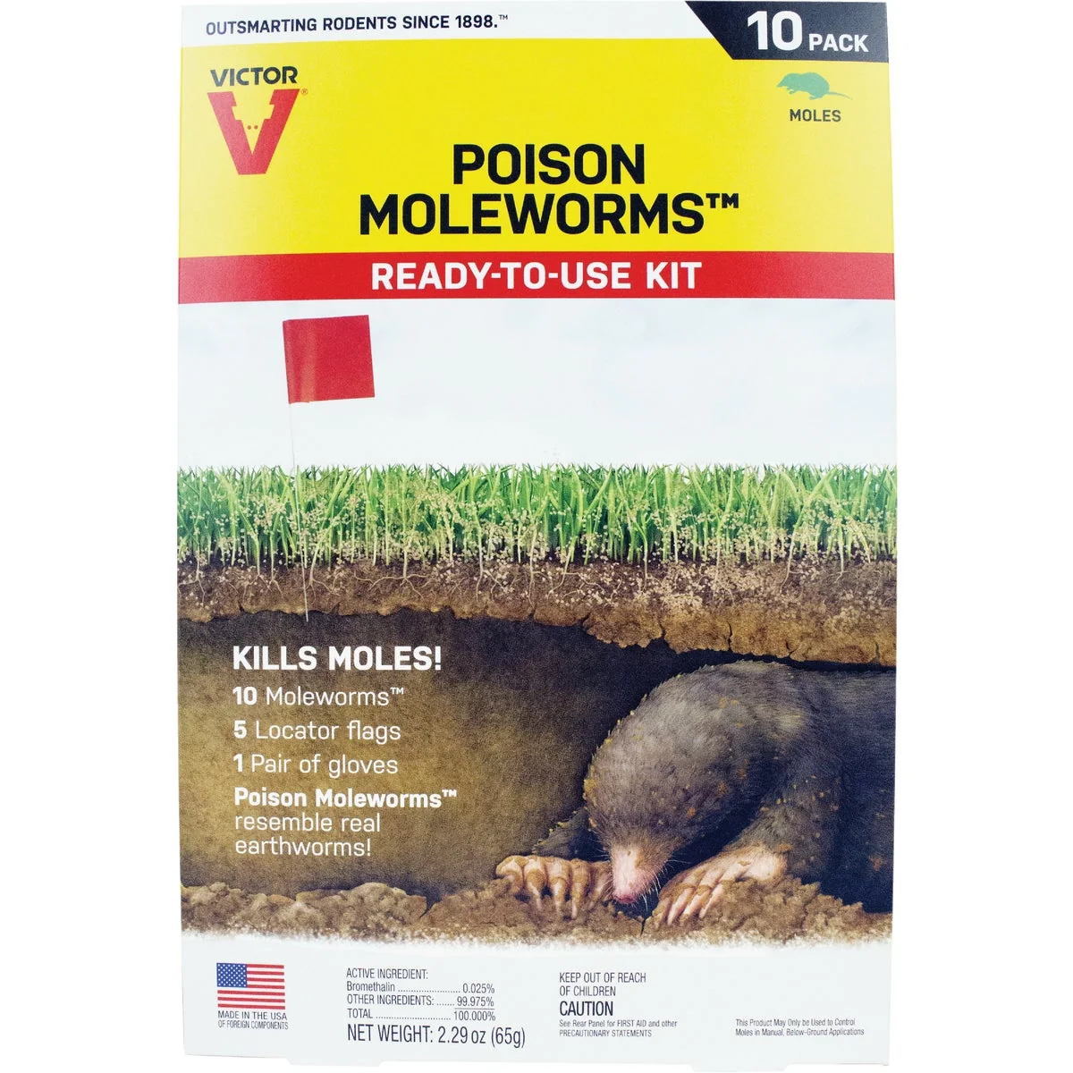Exclusive Victor Poison Moleworms Mole Killer 10-Pack Premium