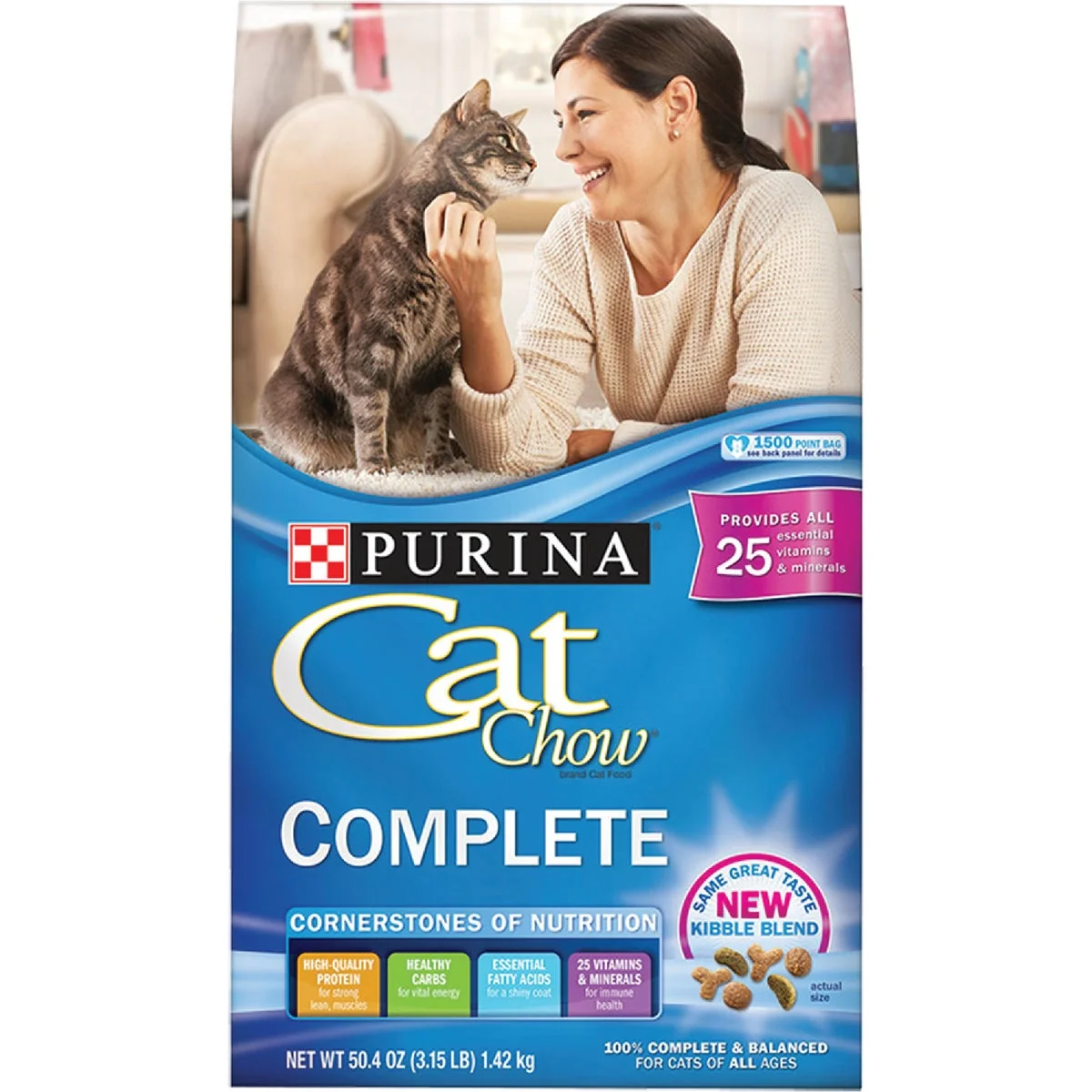 Trusted Purina Cat Chow Complete Balance 3.15 Lb. Kibble Blend All Ages Dry Cat Food Professional